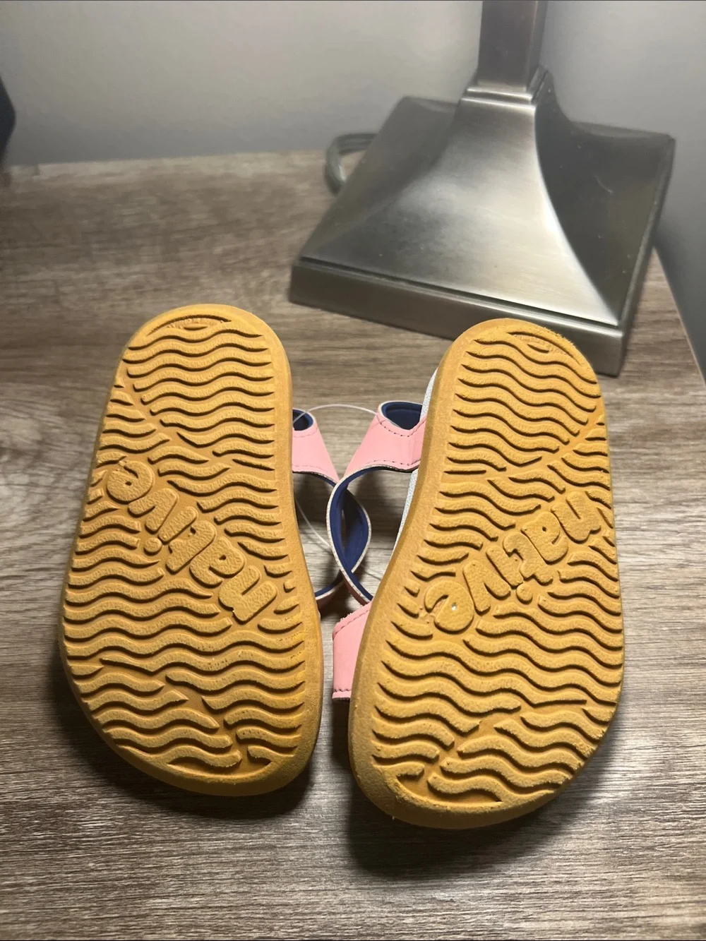 Native Kids Pink and Navy Eva Strap Sandals stock (19)